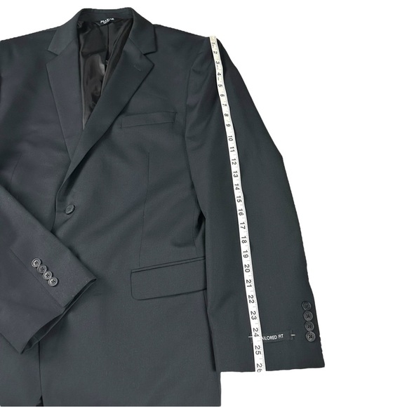 Jos A Bank Tailor Fit Mens Black 2 Button Suit Jacket Size 40L 100% Wool NWT - Picture 13 of 16